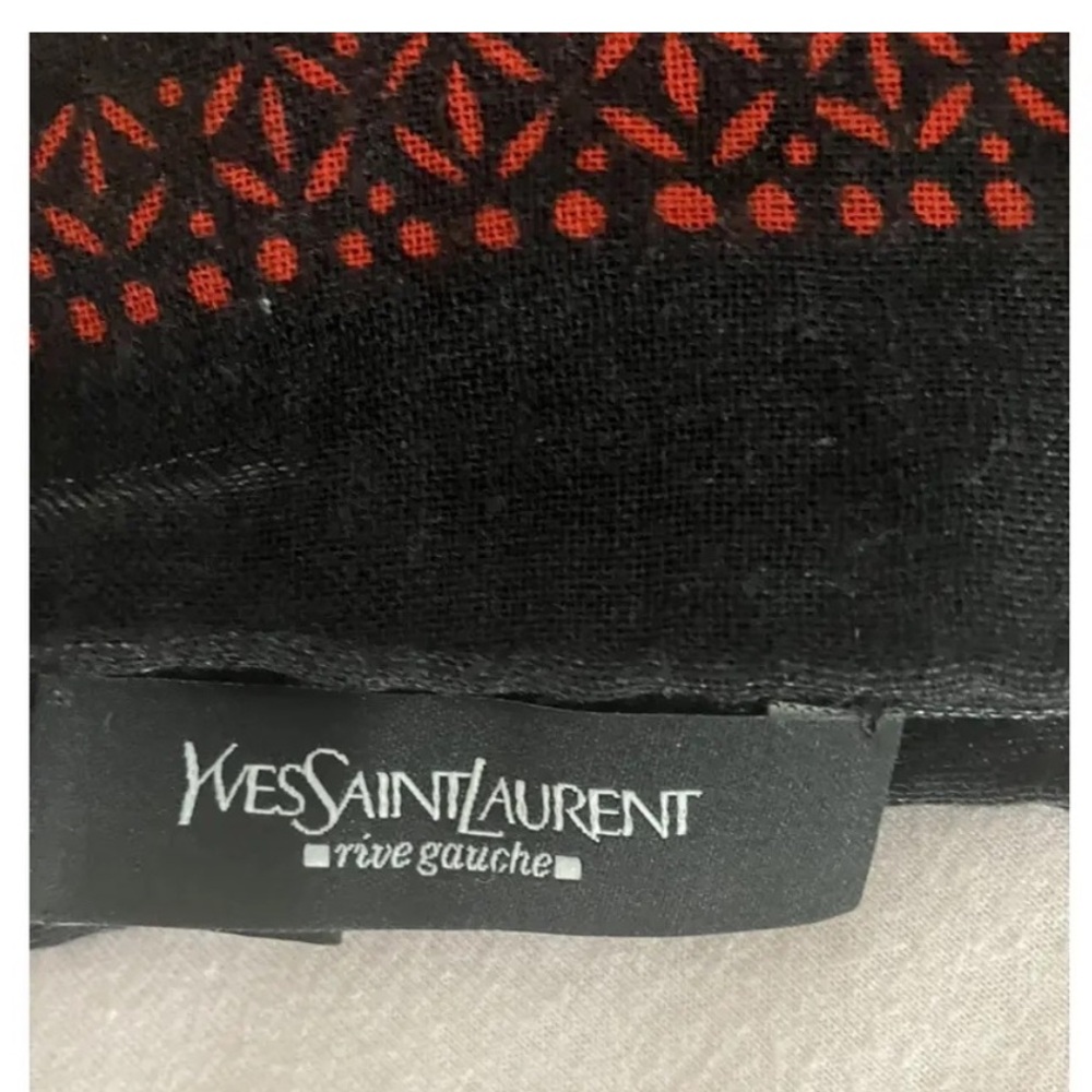 YSL wool & silk vintage scarf/neckerchief - Picture 9 of 12